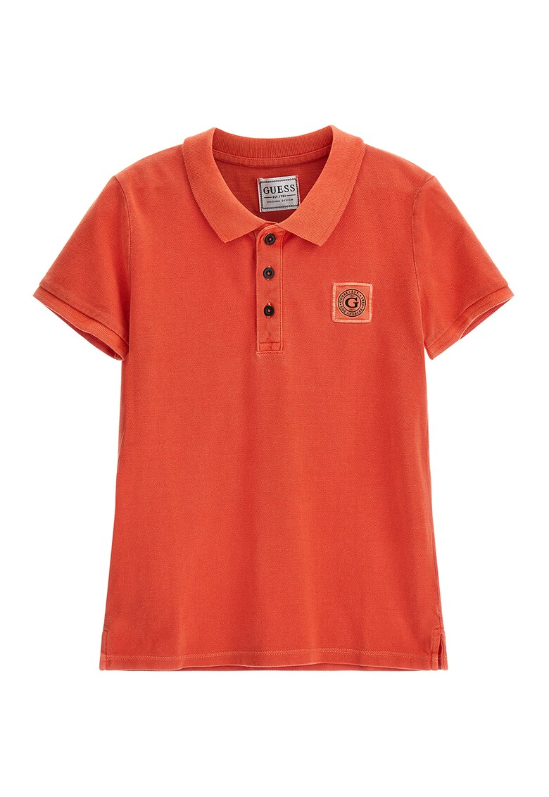 Tricou polo cu logo brodat pe piept