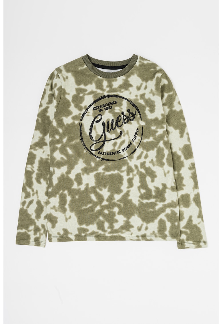 GUESS - Bluza cu aspect tie-dye