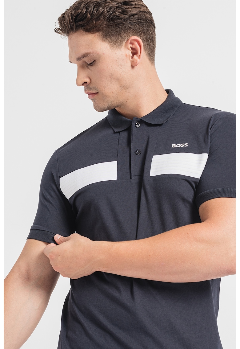 Tricou polo cu logo brodat Paule