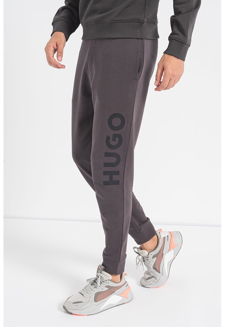 Pantaloni sport de bumbac cu imprimeu logo Dutschi