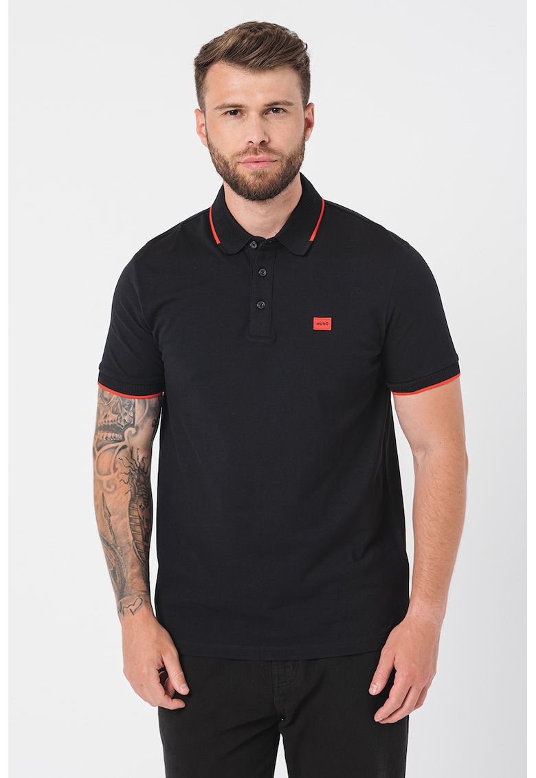 Tricou polo slim fit Deresino