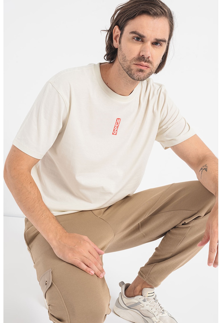 Tricou de bumbac cu logo supardimensionat Danden Bărbaţi
