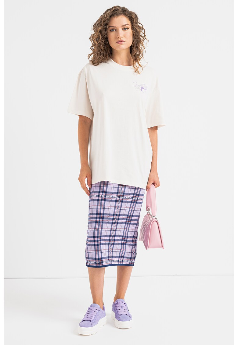 Tricou supradimensionat cu imprimeu Drisela