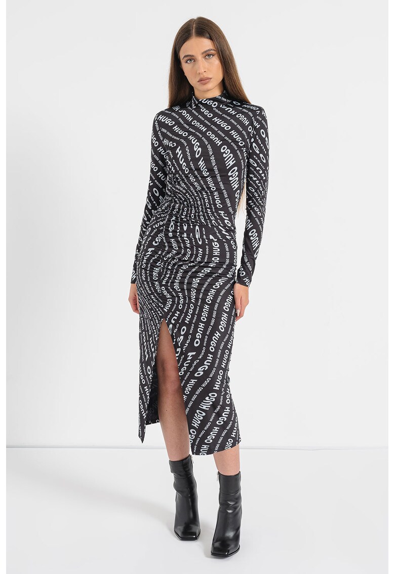 Rochie cambrata cu slit lateral Neuria