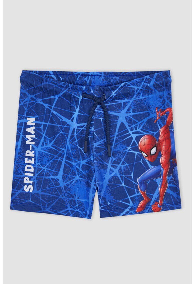 Pantaloni scurti de baie cu imprimeu spiderman