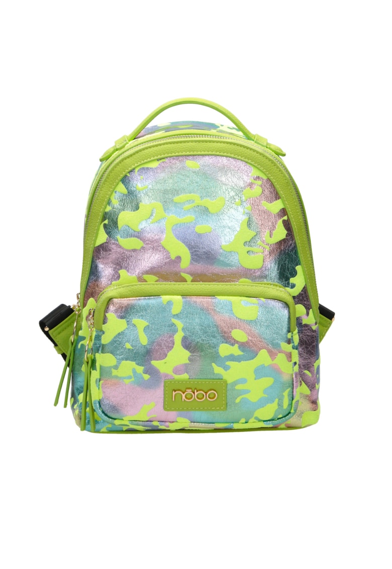 Rucsac Orchid - Piele ecologica - 25X28X10 cm - Verde - Moro