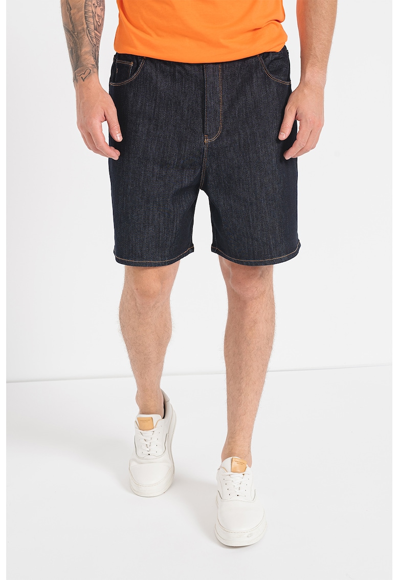 Bermude din denim cu talie elastica