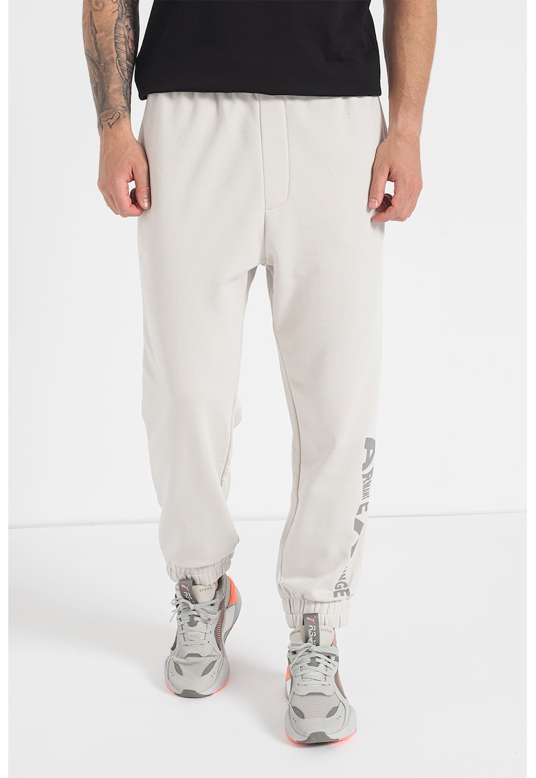 Pantaloni sport conici cu snur