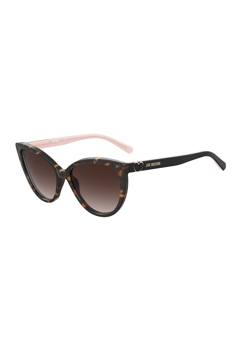 Ochelari de soare cat-eye cu aspect tortoise