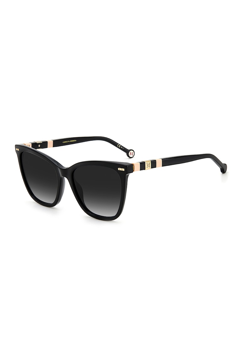 Ochelari de soare cat-eye cu lentile in degrade - Auriu/Negru