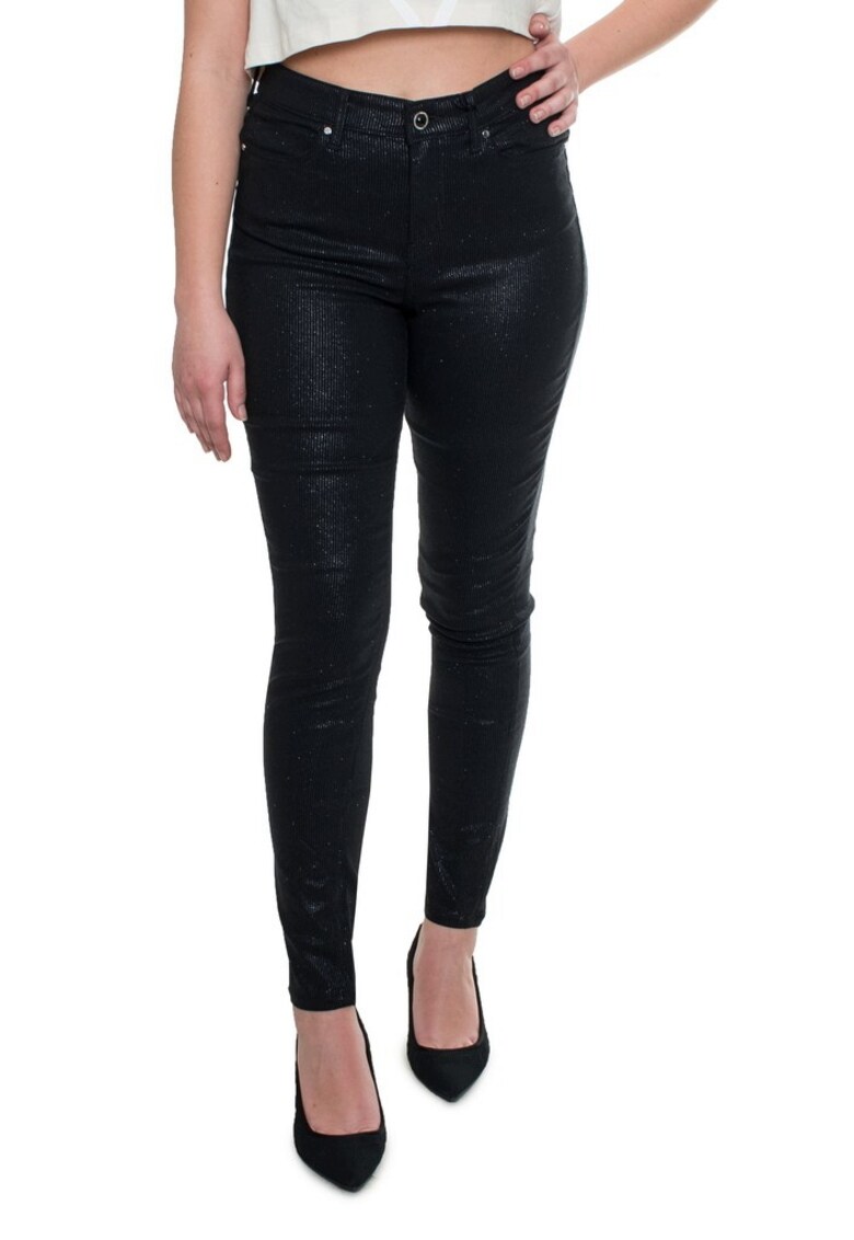 Blugi skinny dama cu aspect stralucitor 10408