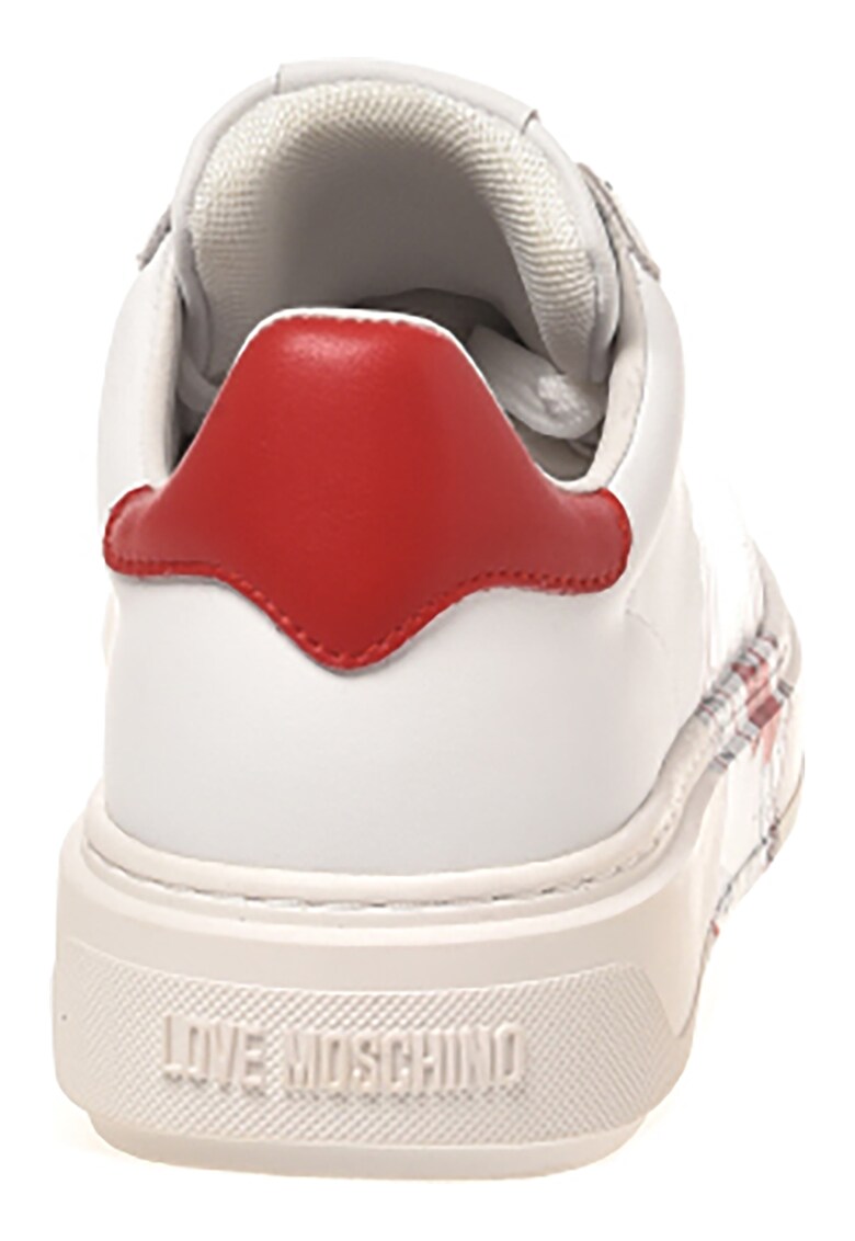 Pantofi sport de piele cu varf rotund
