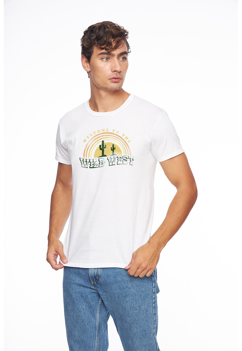 Tricou cu imprimeu frontal