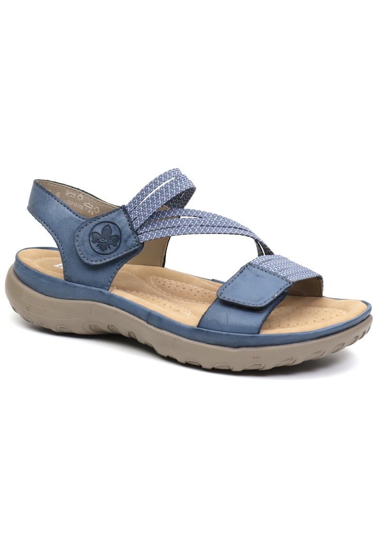 Sandale sportive cu velcro Rieker pentru femei 64870-14 albastru 06923