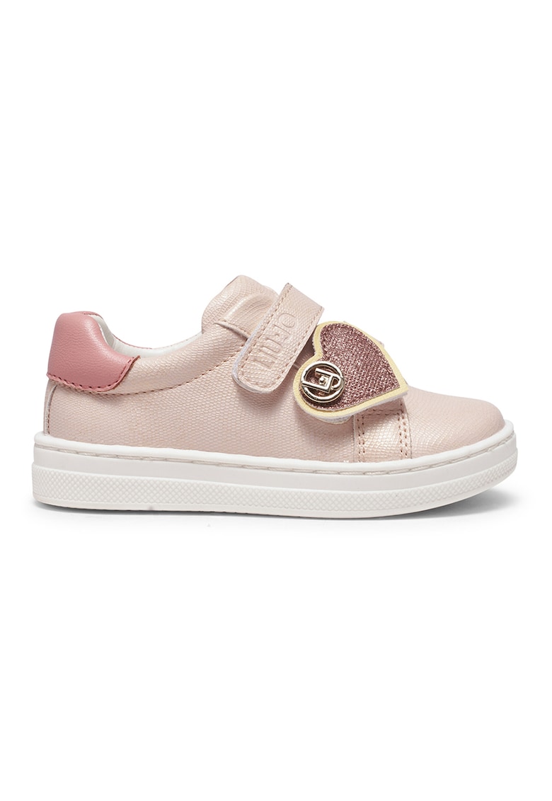 Pantofi sport de piele ecologica cu velcro