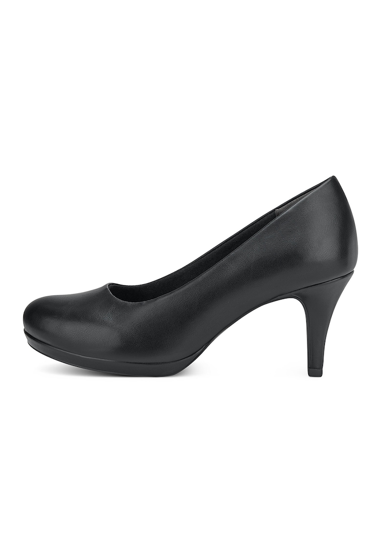 Pantofi de piele ecologica cu varf rotund
