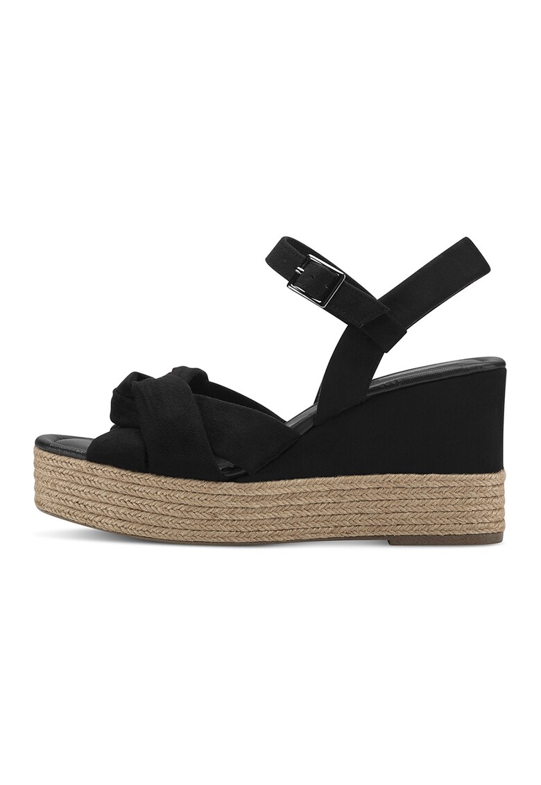 Sandale-espadrile cu platforma