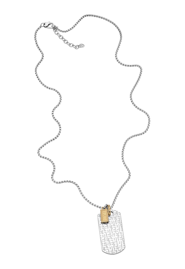 Colier de otel inoxidabil cu pandantive logo