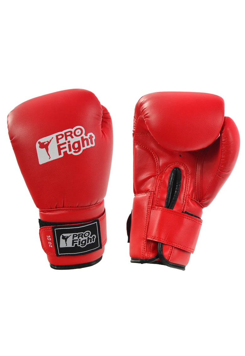 Manusi de box PVC rosii - marimea 12 - cu umplutura din spuma - cusaturi intarite