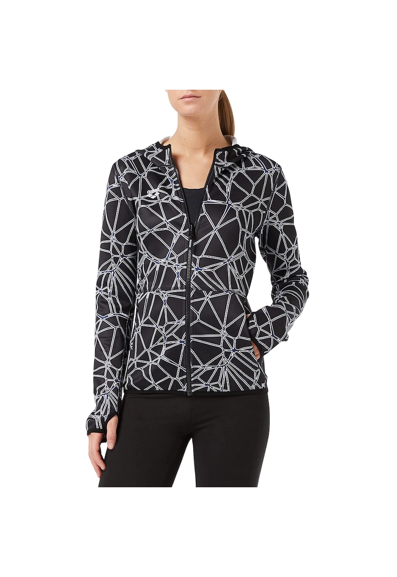 Hanorac sport - Poliester - Negru -