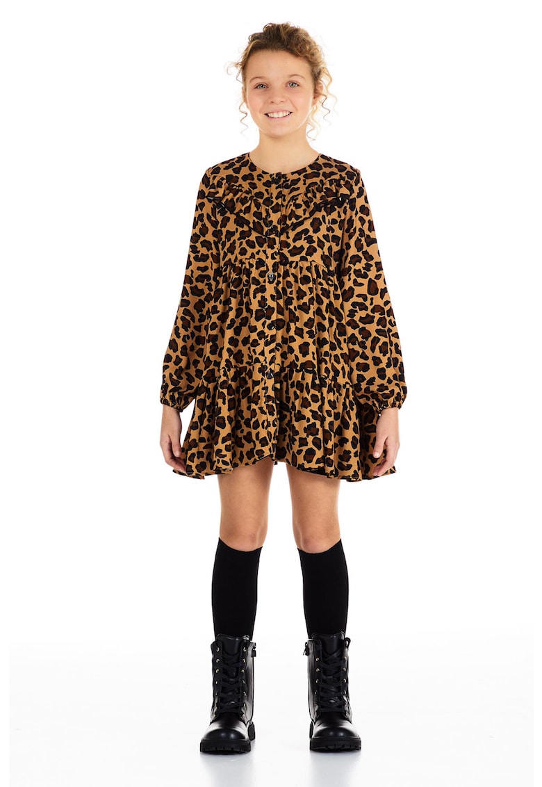 Rochie evazata cu animal print