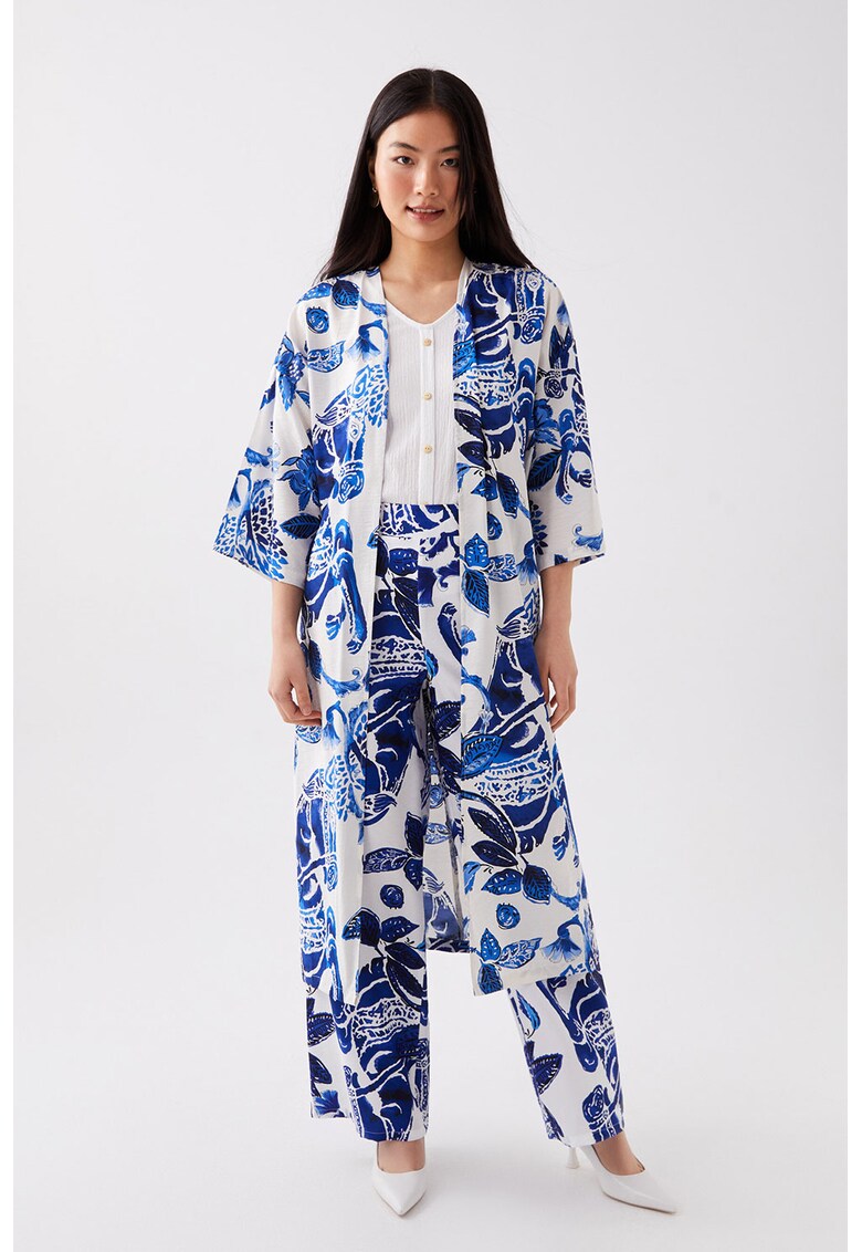 Bluza cu imprimeu floral - fara inchidere