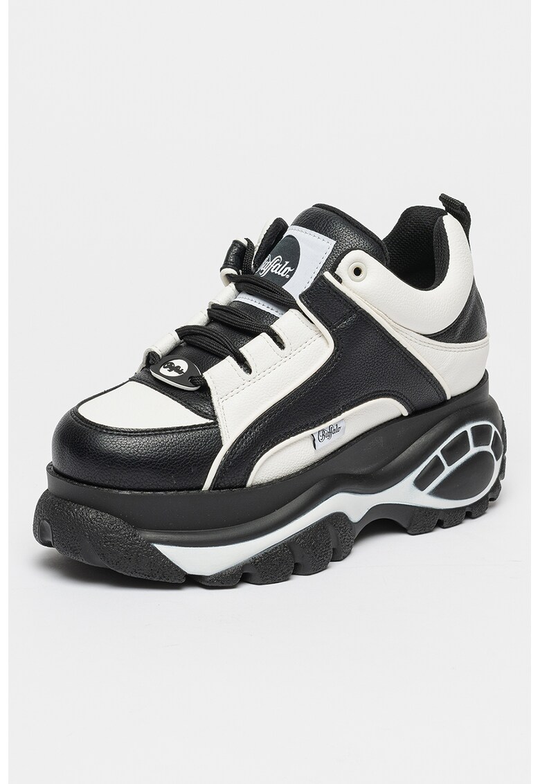 Pantofi sport din piele ecologica cu aspect masiv