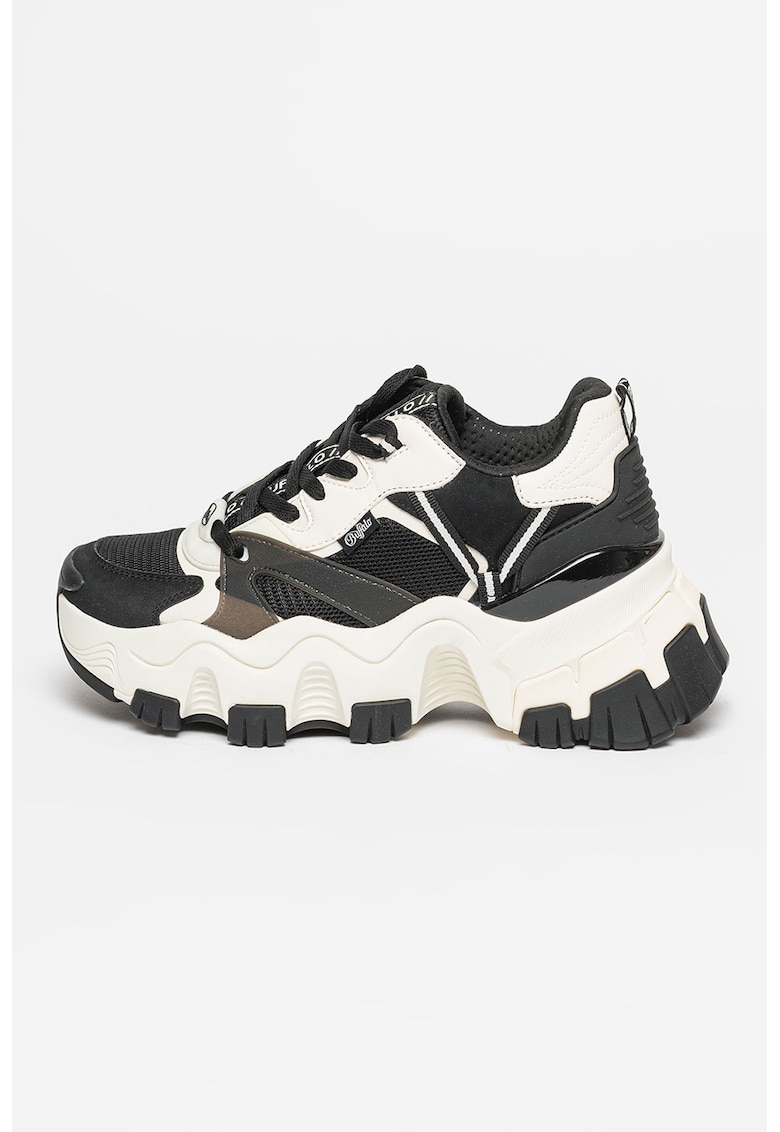 Pantofi sport cu aspect masiv si insertii de piele ecologica Norion