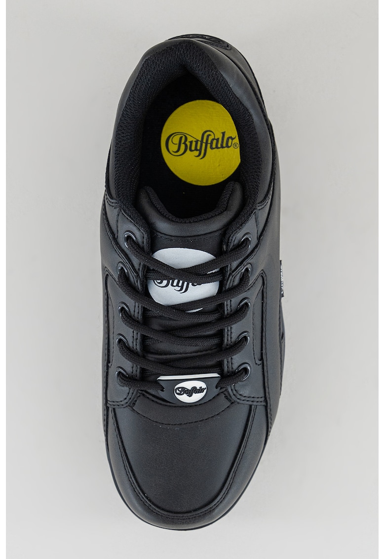 Pantofi sport flatform de piele ecologica