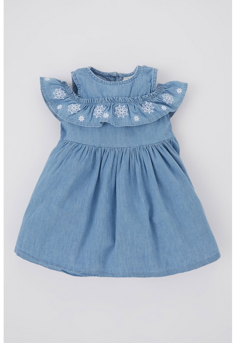 Rochie evazata de denim