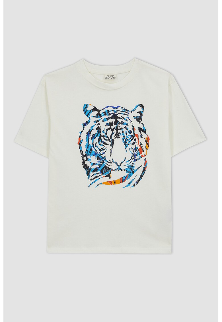 Tricou de bumbac cu imprimeu grafic