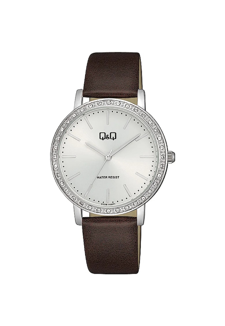 Ceas analog de dama - Negru/Argintiu