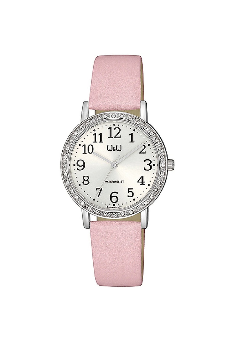 Ceas analog de dama - Roz/Alb Ceas analog de dama - Roz/Alb