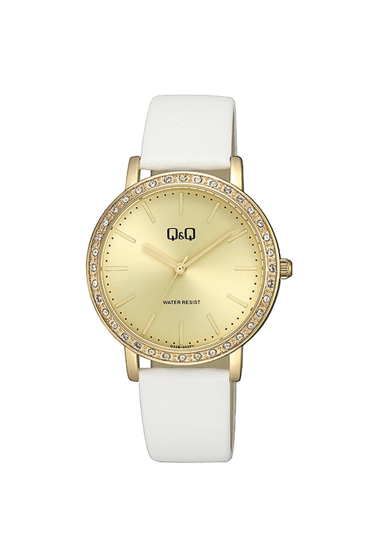 Ceas analog de dama - Alb/Auriu Ceas analog de dama - Alb/Auriu