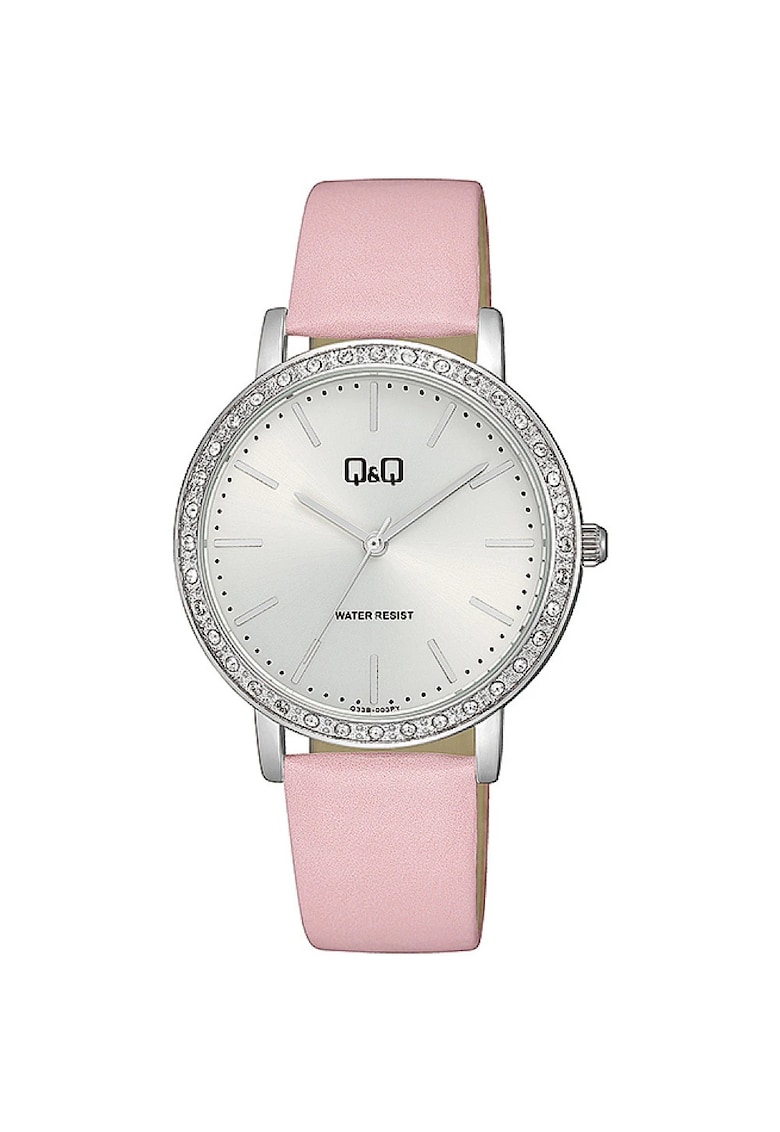 Ceas analog de dama - Roz/Alb Ceas analog de dama - Roz/Alb