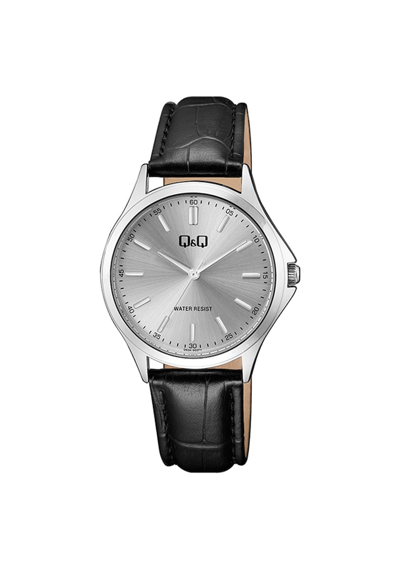 Ceas analog de dama -  Negru/Argintiu