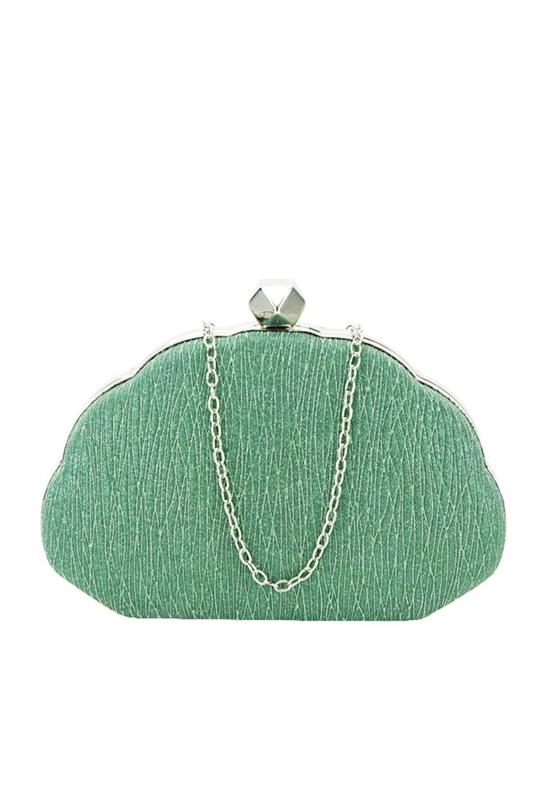 Geanta clutch verde cu sclipici BHY-5041 05 12941