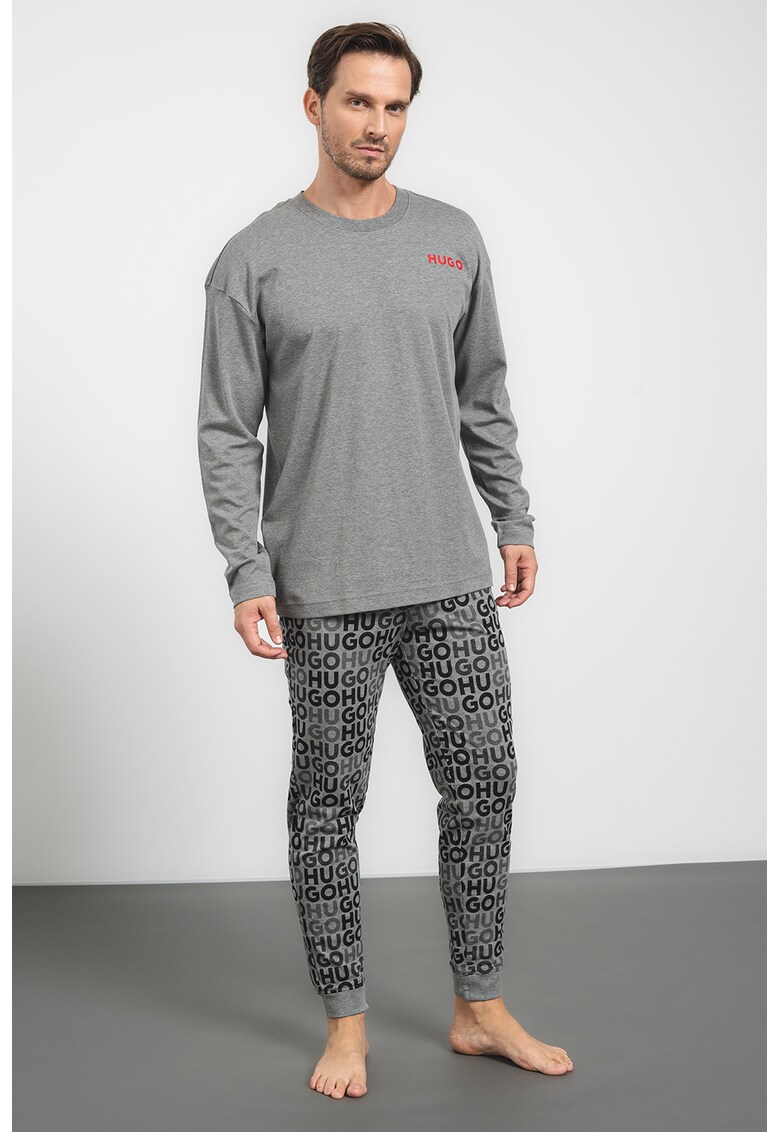 Pijama lunga cu imprimeu