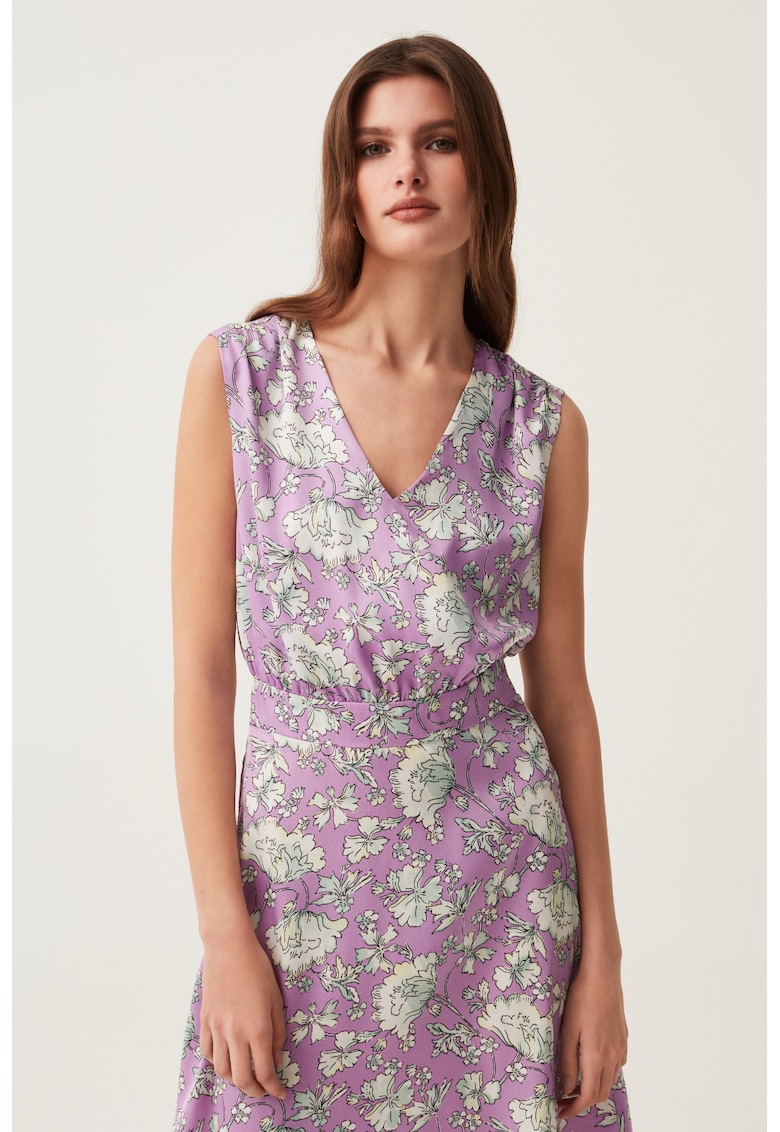 Rochie midi cu imprimeu floral