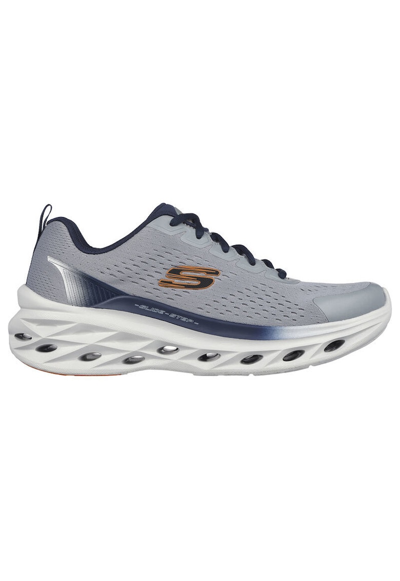 Ежедневни спортни обувки Glide Step Swift- Frayment от текстил - Сив