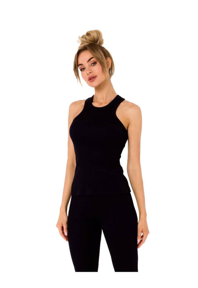 Moe Top din tricotaj - - Negru