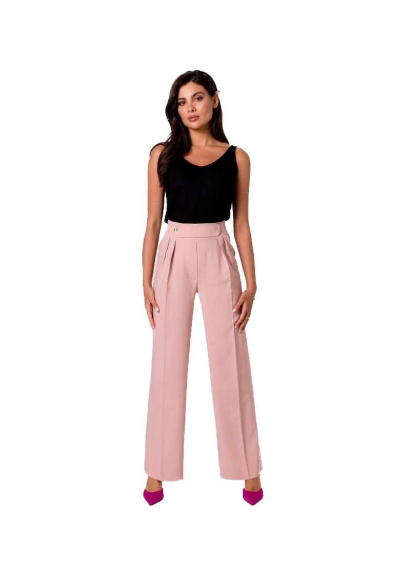 Pantaloni culottes pentru femei - Iblidwen - roz