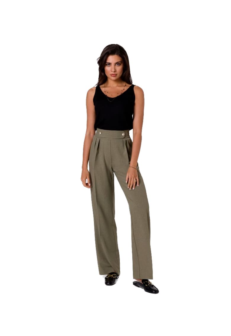 Pantaloni culottes pentru femei - Iblidwen - masline