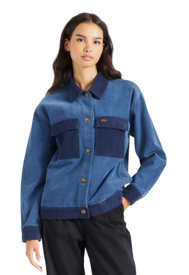 Jacheta dama - Bumbac - Albastru -