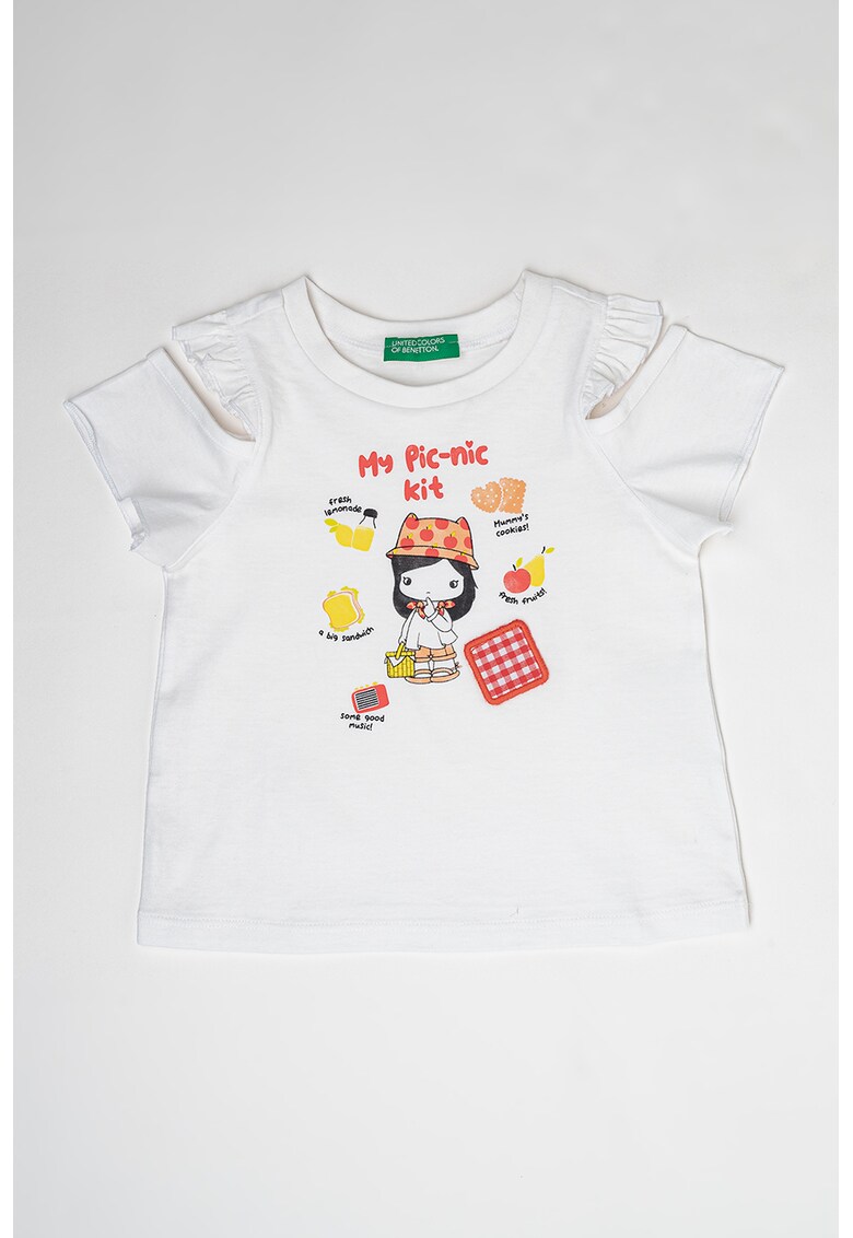 Tricou de bumbac cu imprimeu grafic