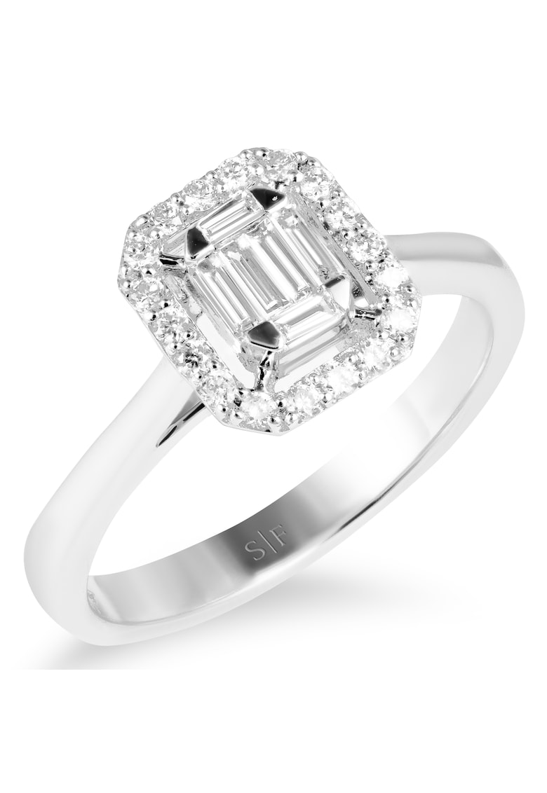 Inel Rostov Aur Alb - 14K - Diamante de 0.29 Carate