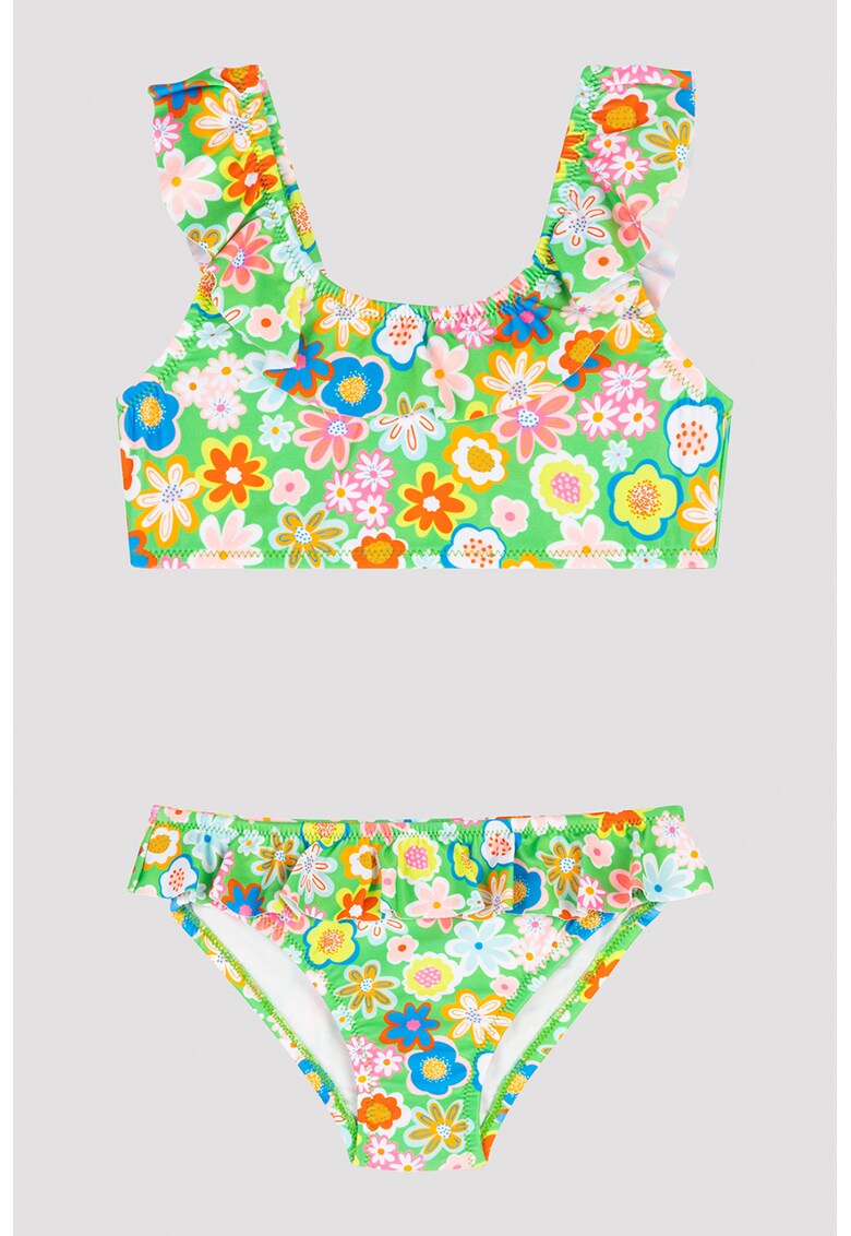 Costum de baie din doua piese - cu imprimeu floral