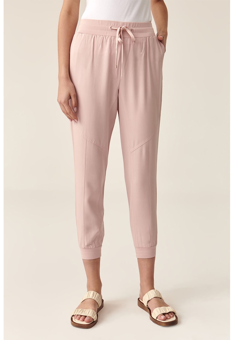 Pantaloni jogger crop din lyocell