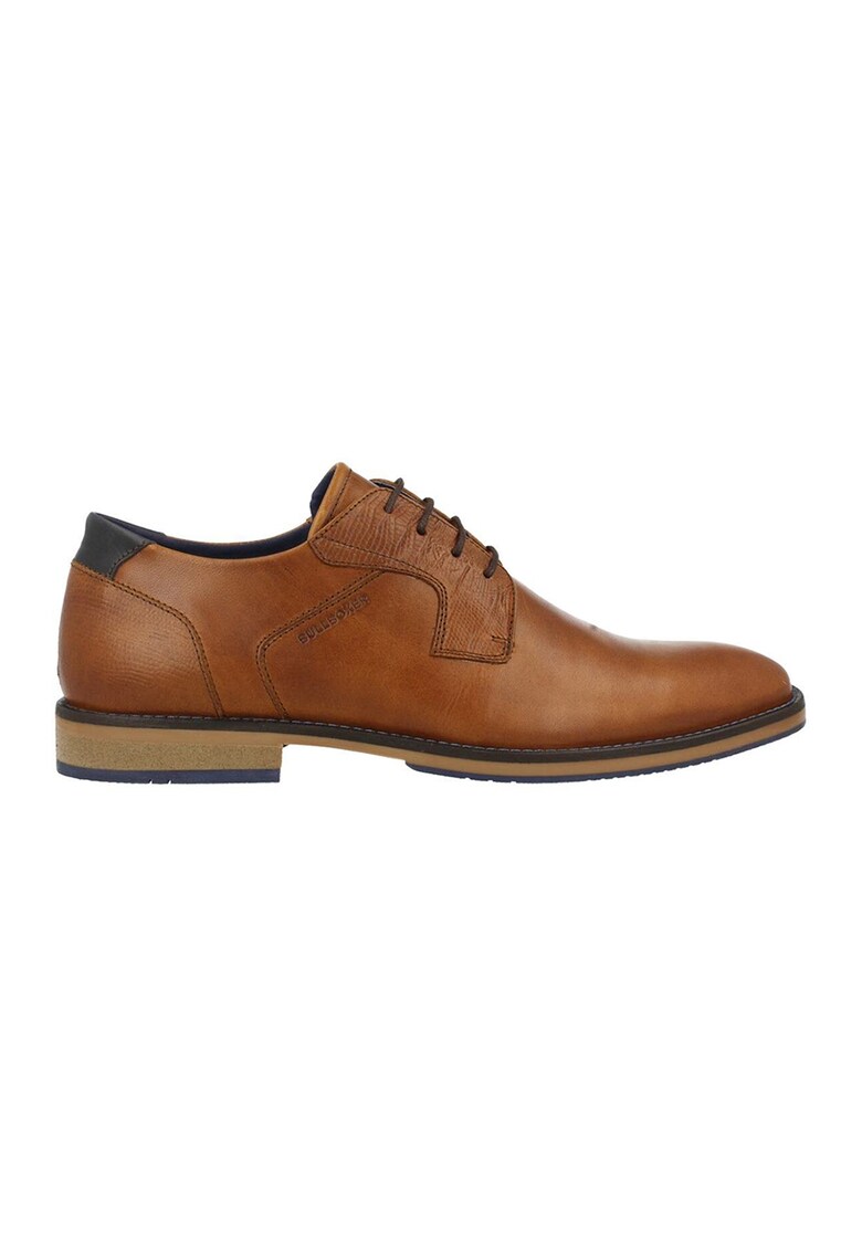 Pantofi derby din piele cu model piele de reptila