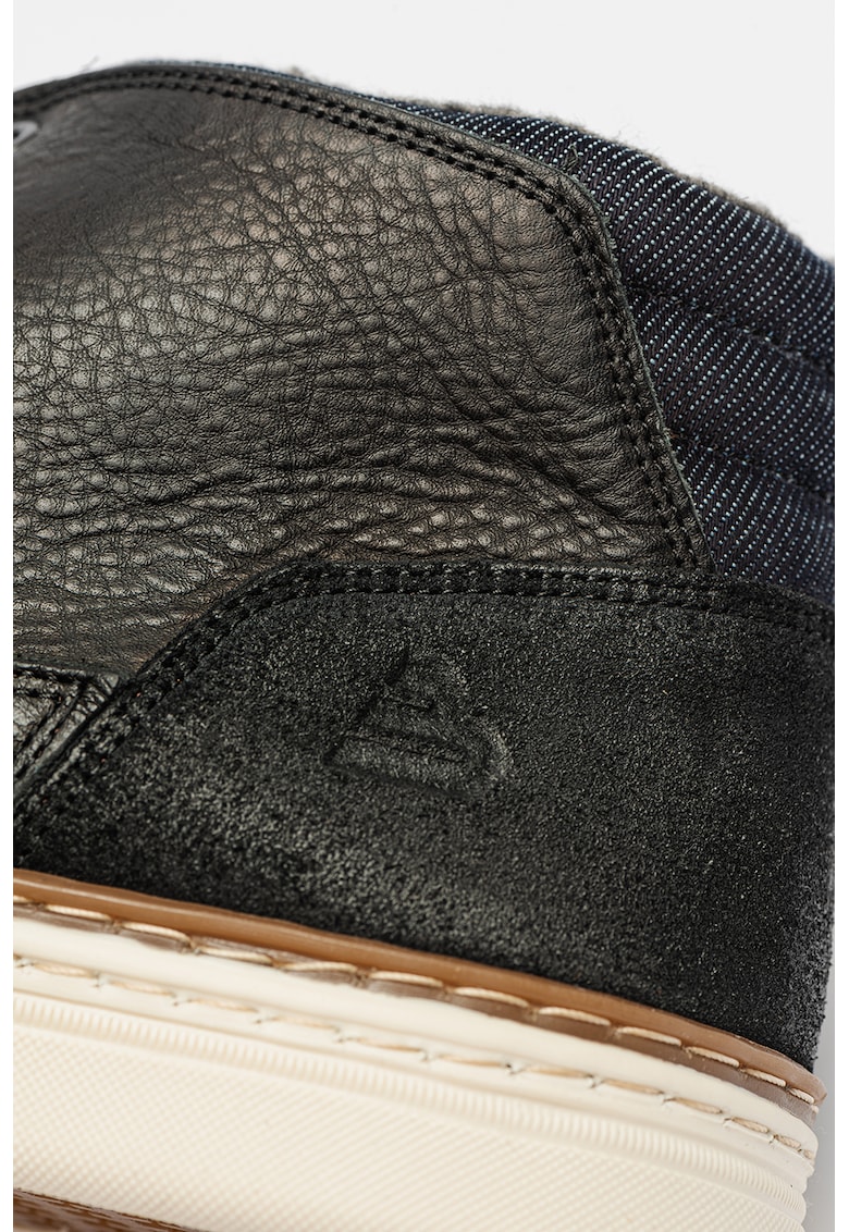 Pantofi sport mid-high de piele